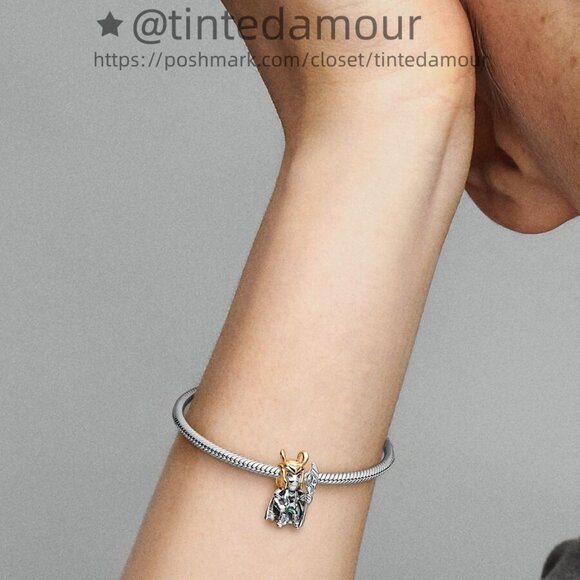 Pandora Marvel Loki Charm|Pendant|Two-tone - Picture 2 of 2